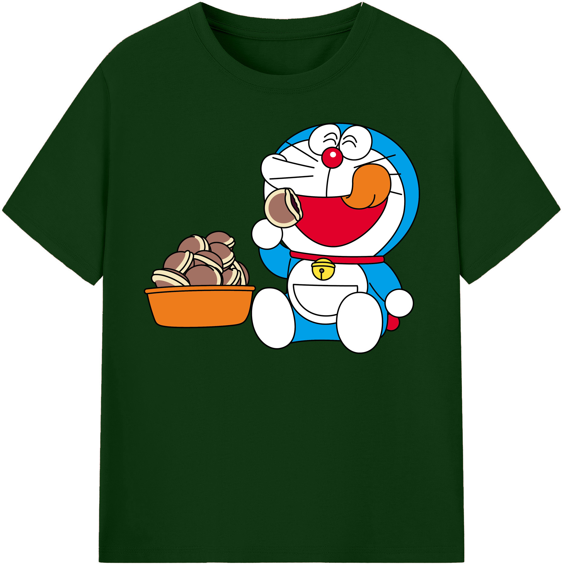 （画像用） ドラえもん Doraemon 綿100％半袖Tシャツ（フロントプリント）